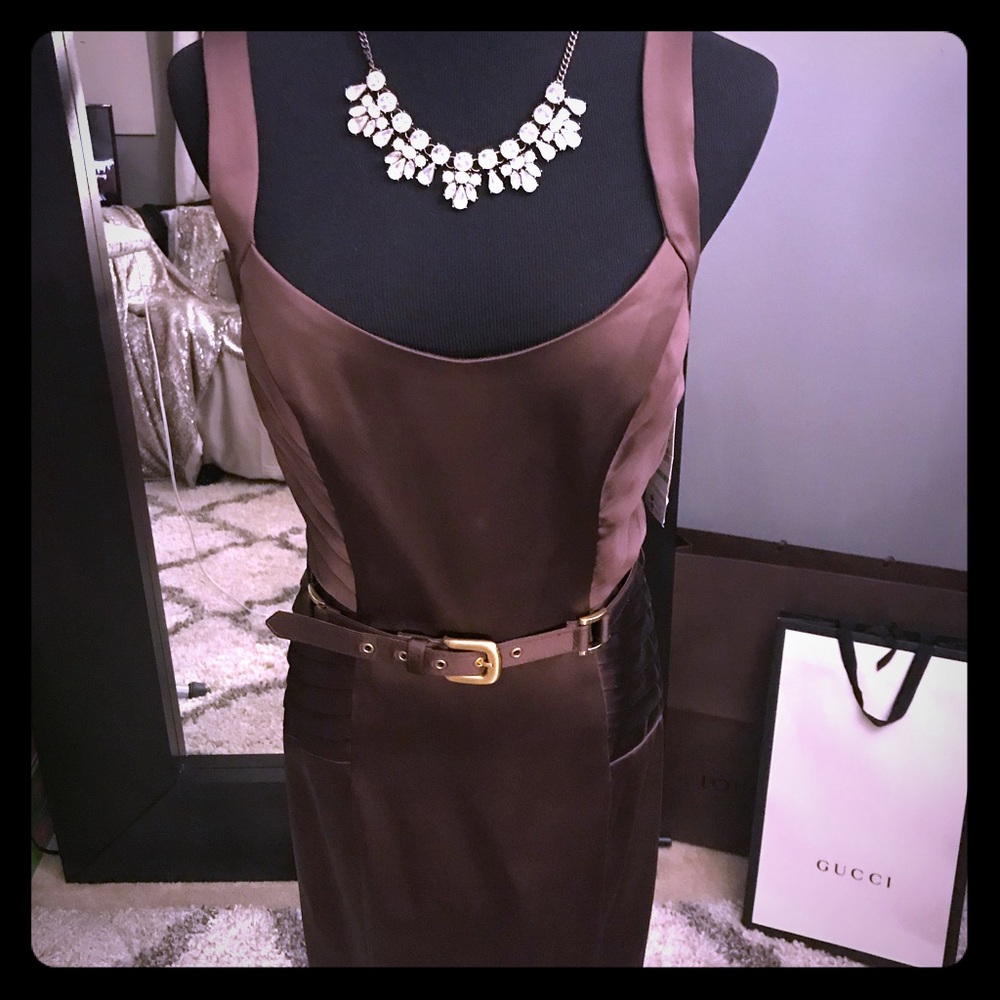 Brown cocktail dress